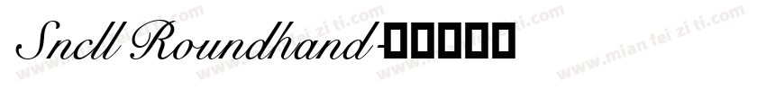 Sncll Roundhand字体转换